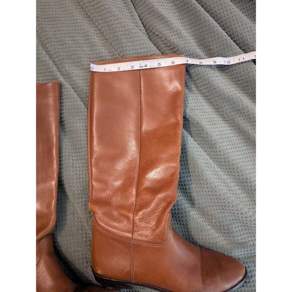 J. Crew Women's Size R-Laney Women's Size 7M Leather Mid Calf Boots Heeled - Picture 4 of 5